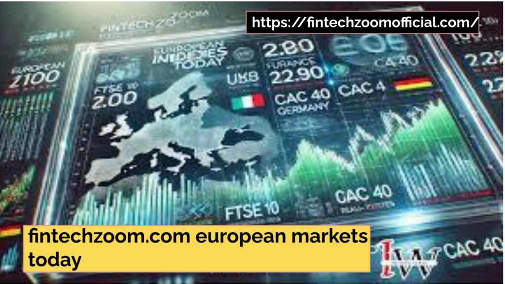 fintechzoom.com european markets today