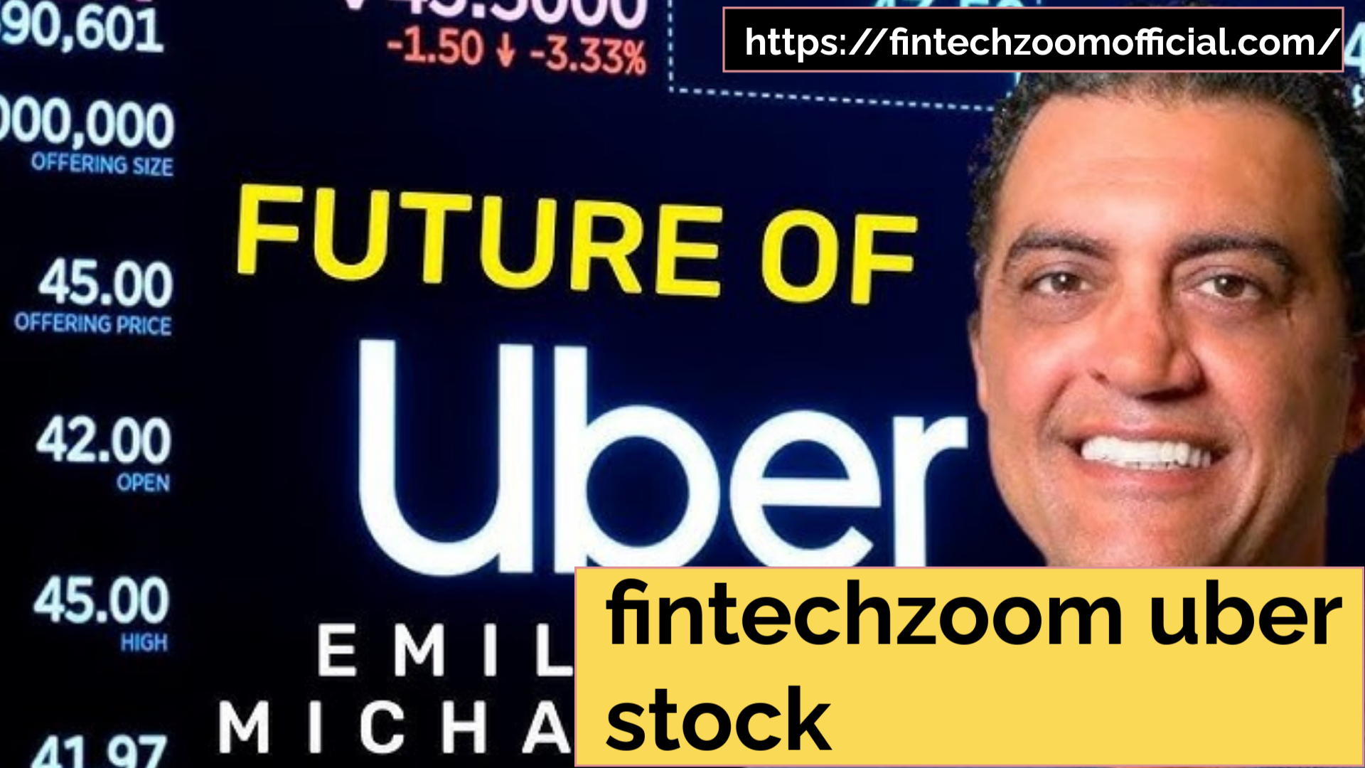 fintechzoom uber stock